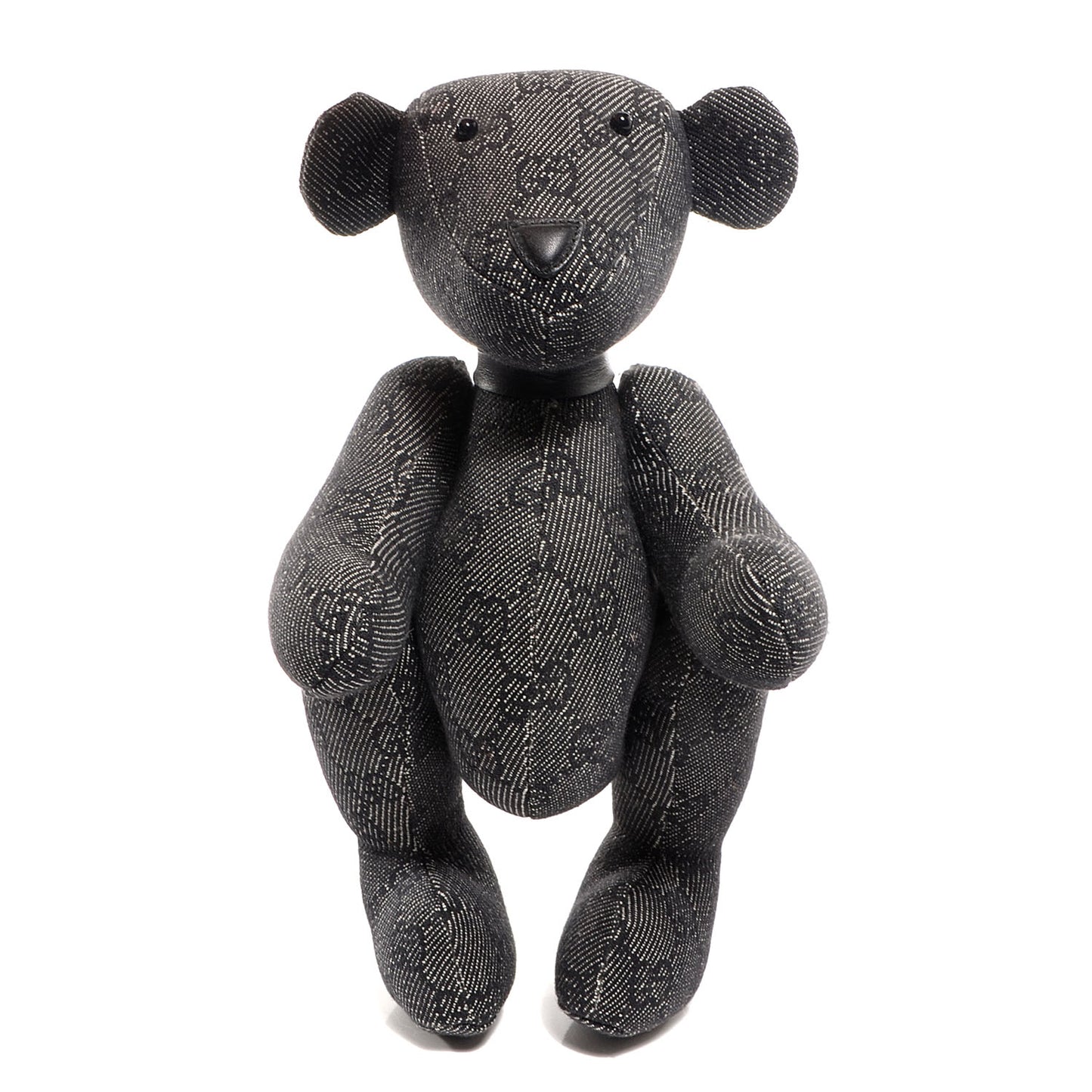 Monogram Stuffed Teddy Bear Black