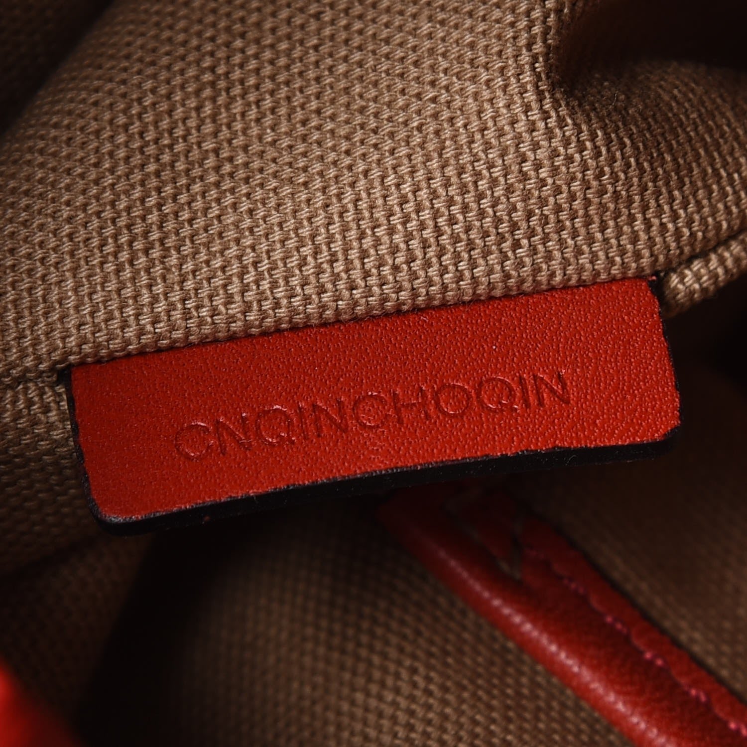 Burberry Grainy Calf Bucket Shoulder Bag Red 9 of 10