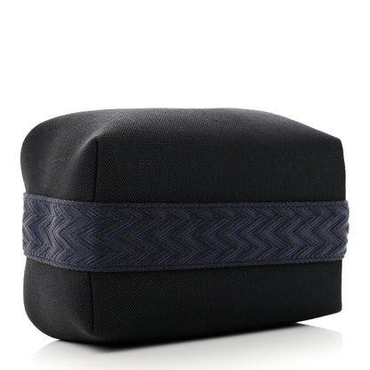 Hermes Canvas Small Bride-A-Brac Pouch Black Bleu Nuit 4 of 6