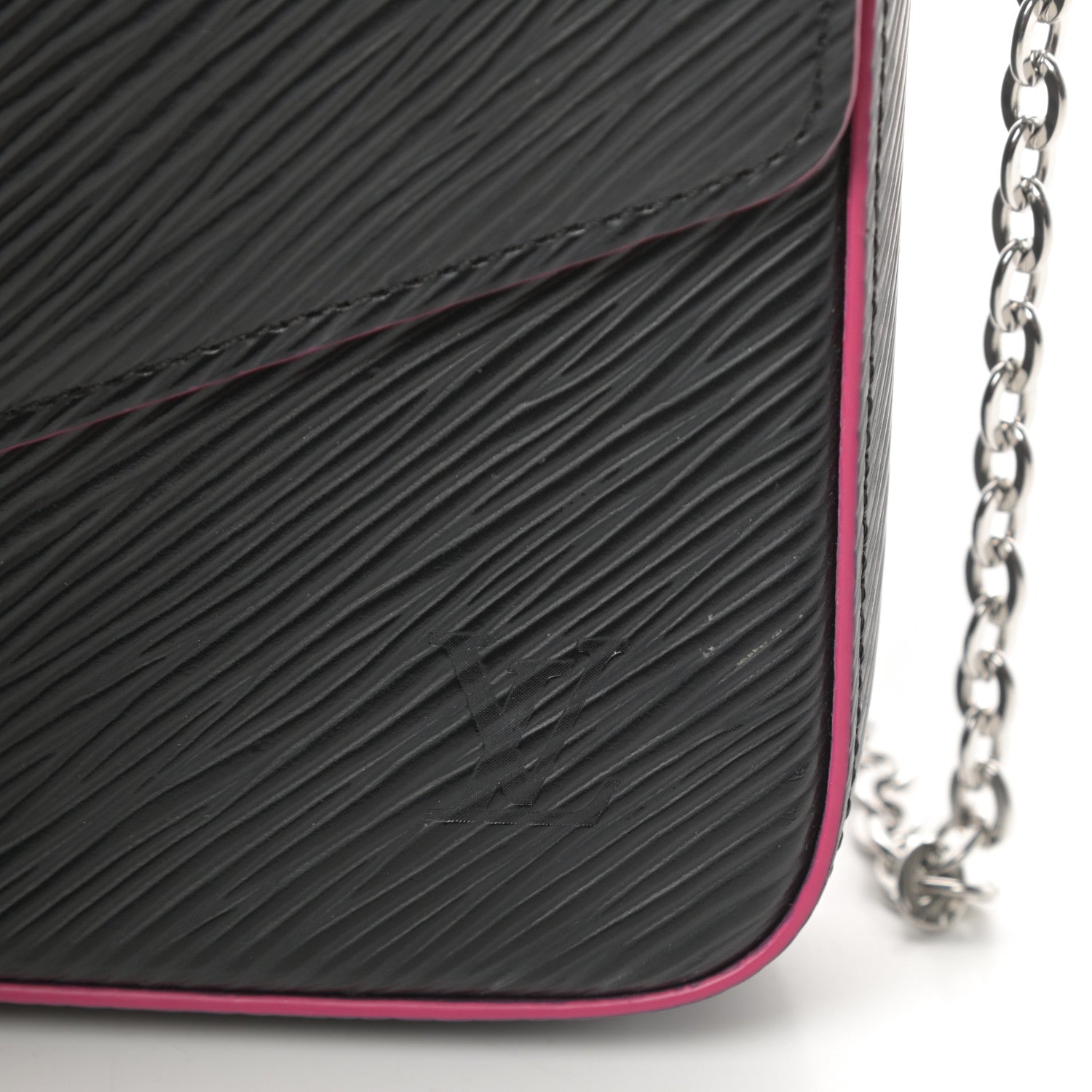 Louis Vuitton Epi Pochette Felicie Black Hot Pink 9 of 15