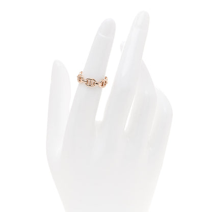 Hermes 18K Rose Gold PM Chaine D'Ancre Enchainee Ring 50 5.25 2 of 8