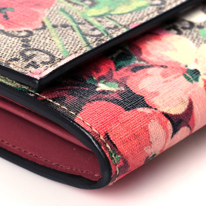 Gucci GG Supreme Monogram Blooms Continental Wallet Beige Multicolor Dry Rose 8 of 10