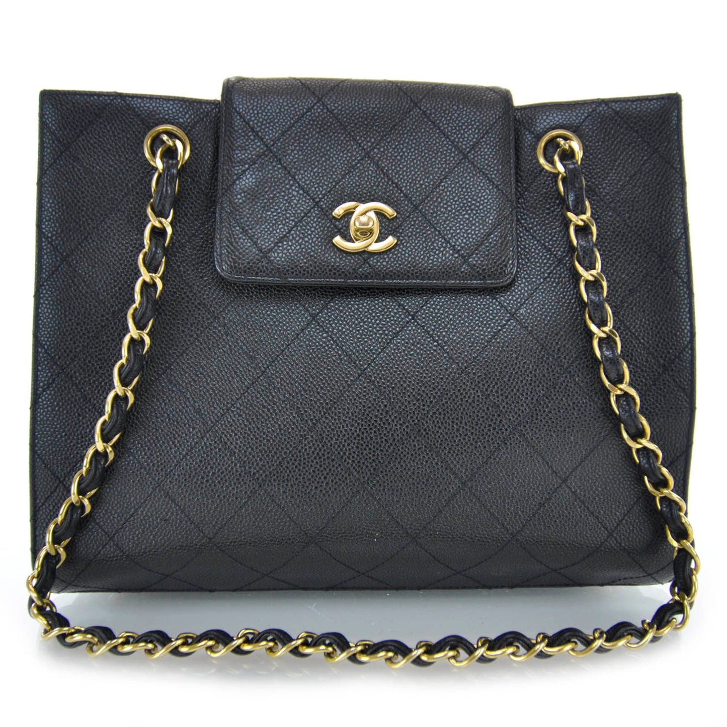 Caviar Flap Bag Black