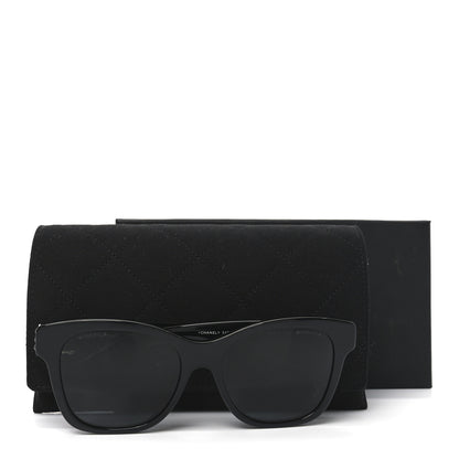 Chanel Acetate Polarized Pearl CC Square Sunglasses 5482-H-A Black 7 of 7