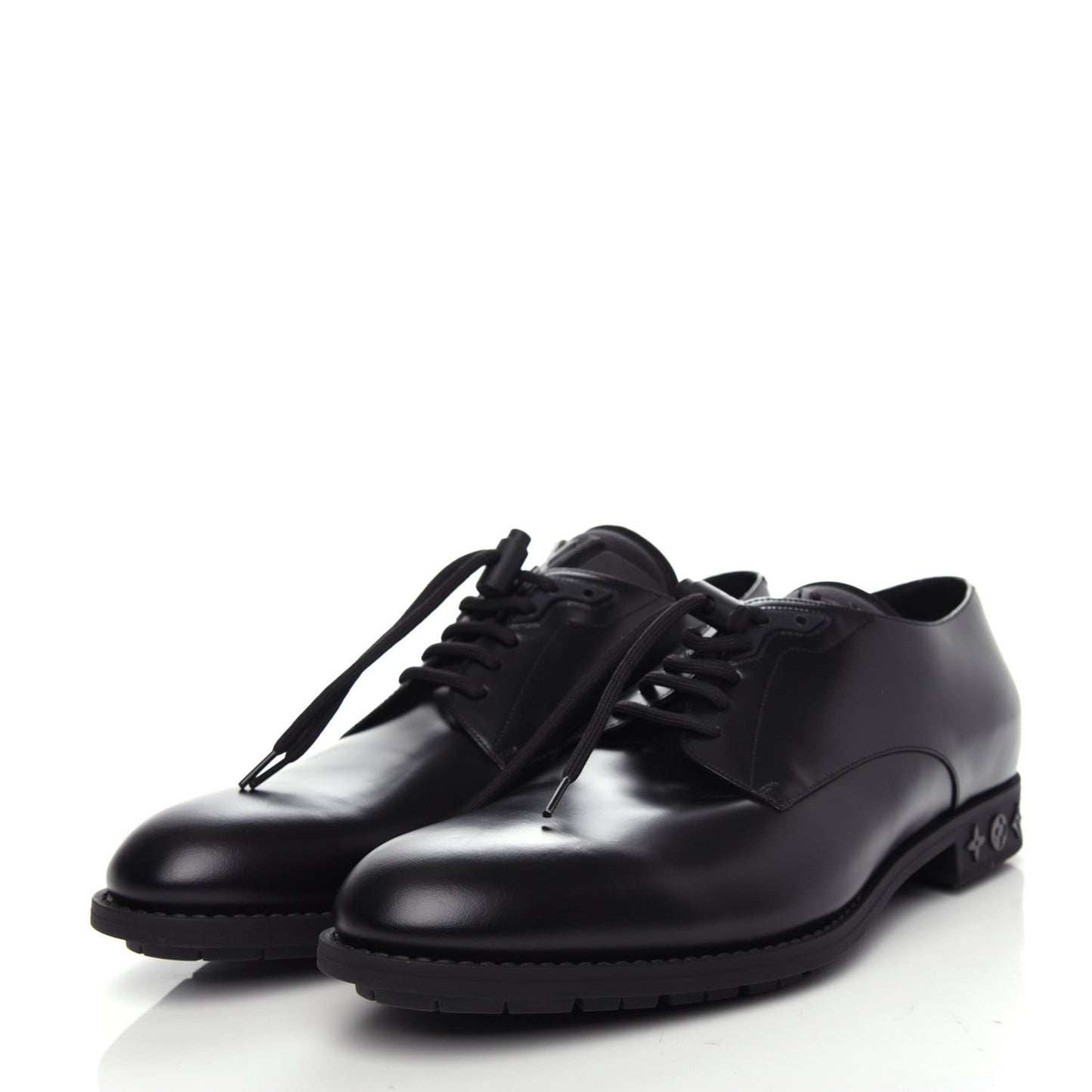 Lambskin Mens Derby Shoes 9.5 Black