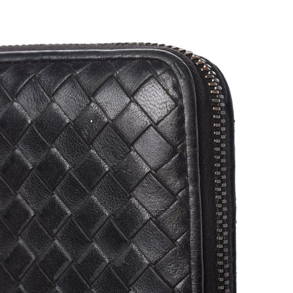 Bottega Veneta Nappa Intrecciato Zip Around Wallet Black 11 of 12