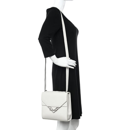Bottega Veneta Box Calfskin Nappa Clip Bag Chalk 2 of 9