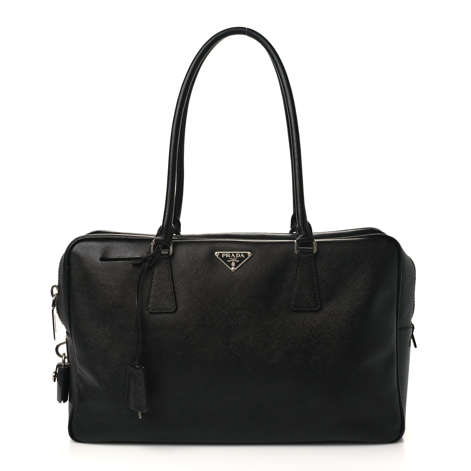 Prada Saffiano Lux Bauletto Black 1 of 7
