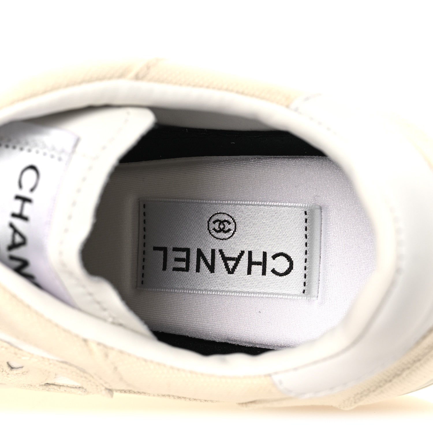 Chanel Cotton Sneakers 40 Light Beige White 9 of 11