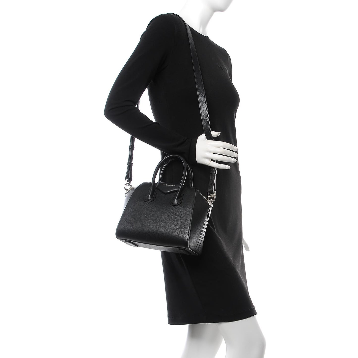 Sugar Goatskin Mini Antigona Black