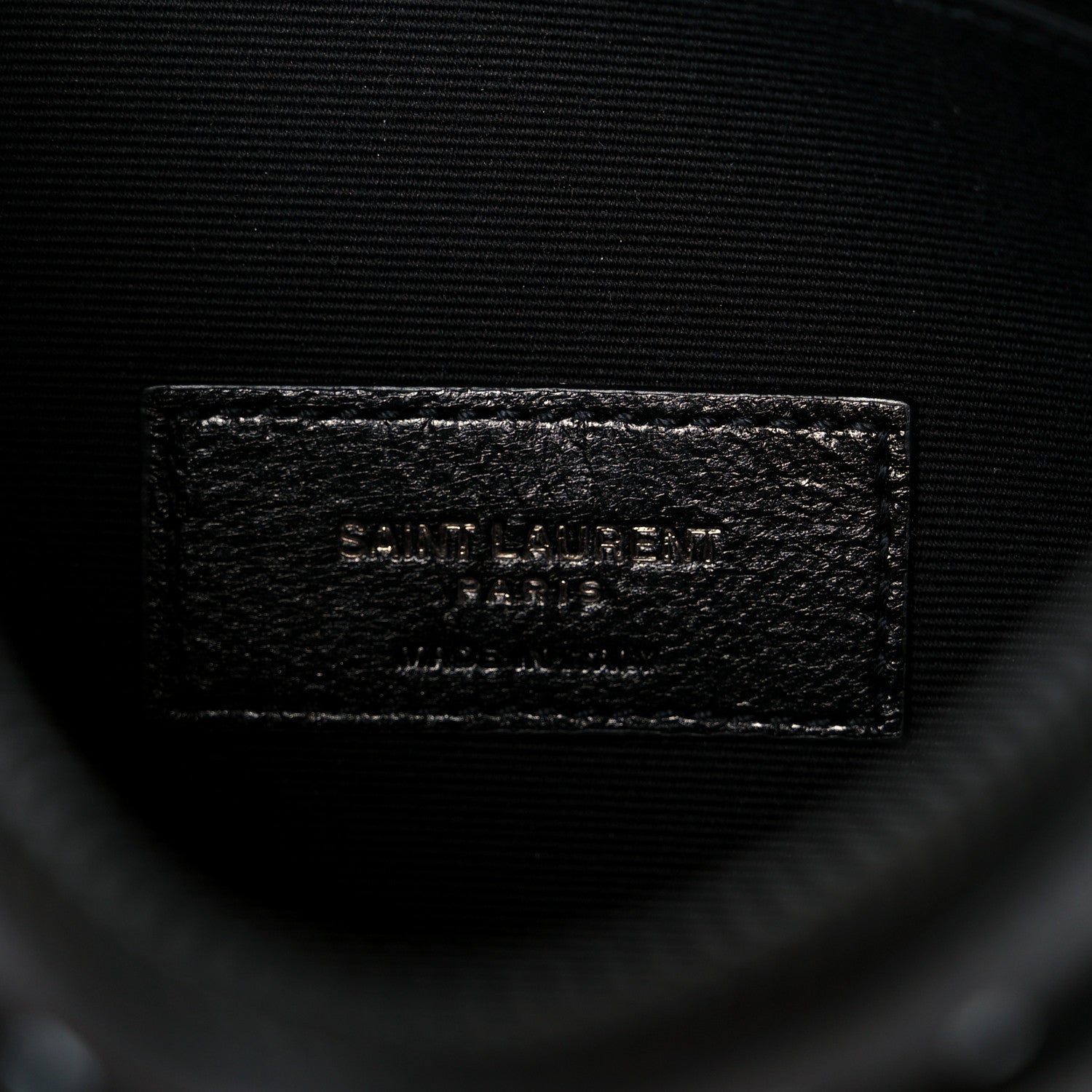Saint Laurent Grain De Poudre Square Dot Zip Bill Pouch Black White 6 of 9