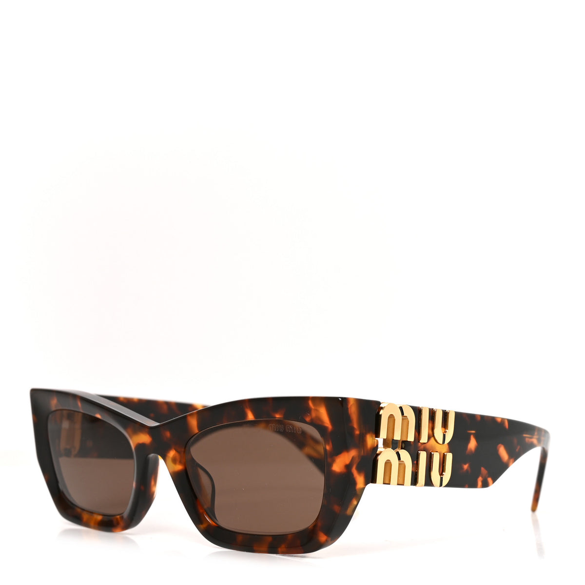 Miu Miu Acetate Miu Glimpse Sunglasses SMU 09WS Havana 1 of 7