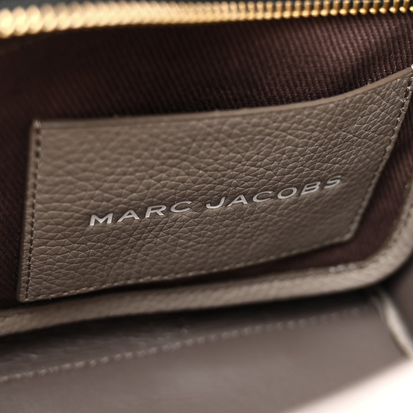 Grained Calfskin Small The Tote Bag Cement