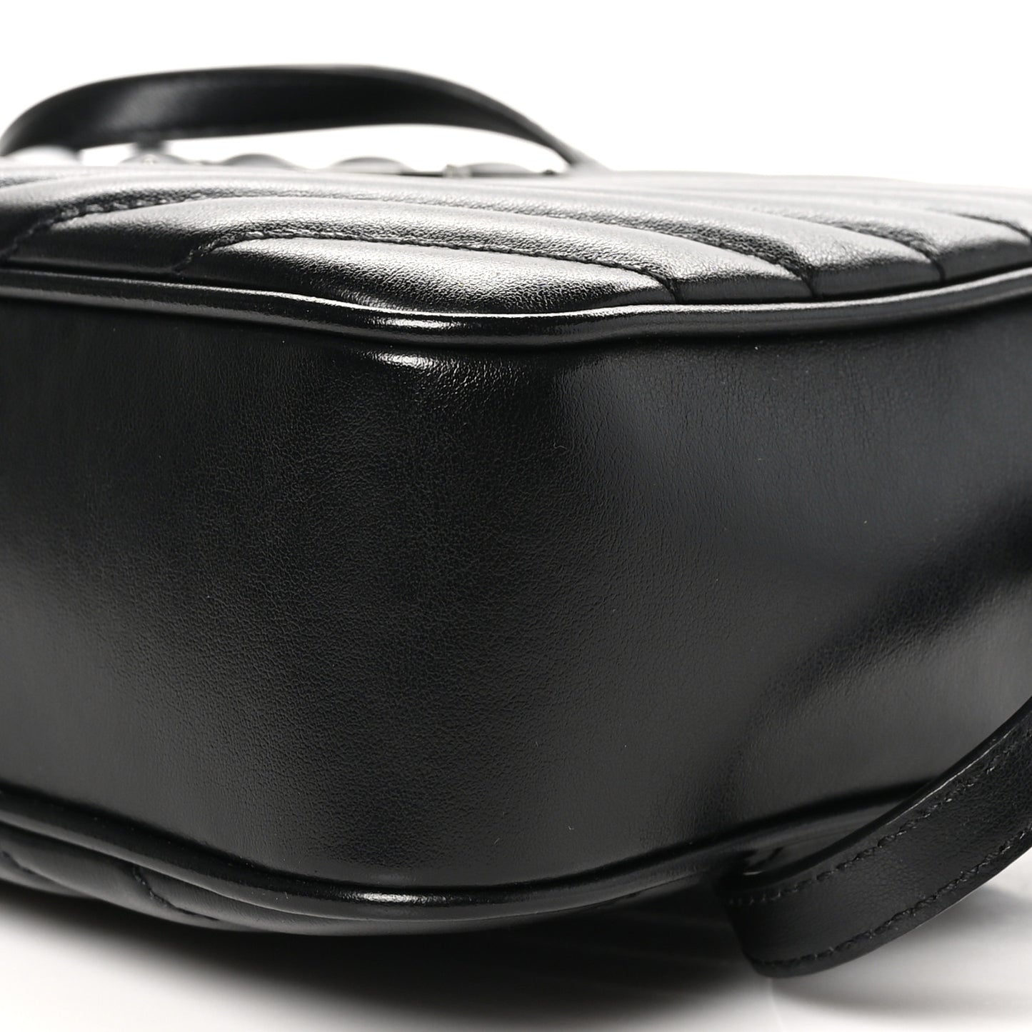 Calfskin Matelasse Monogram Lou Camera Bag Black