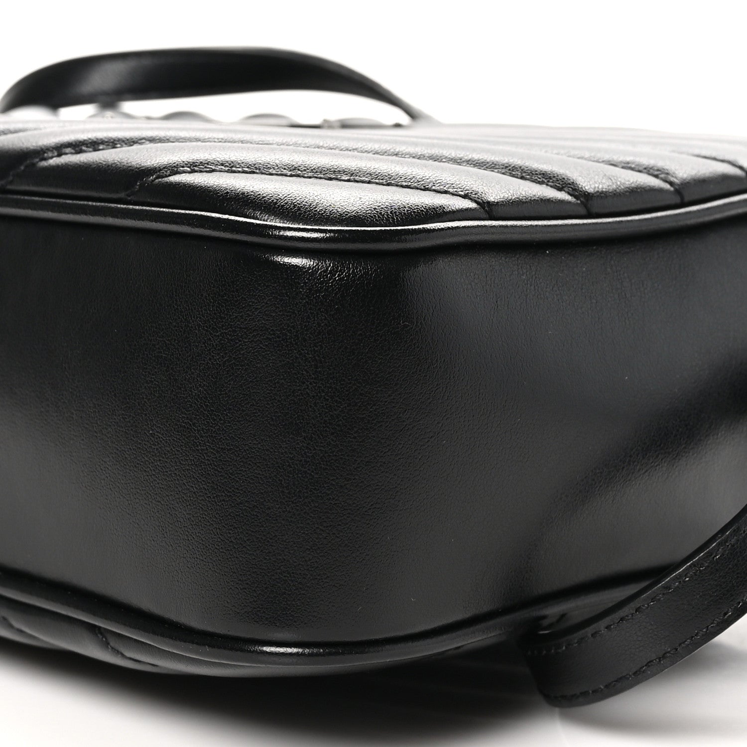 Saint Laurent Calfskin Matelasse Monogram Lou Camera Bag Black 10 of 11