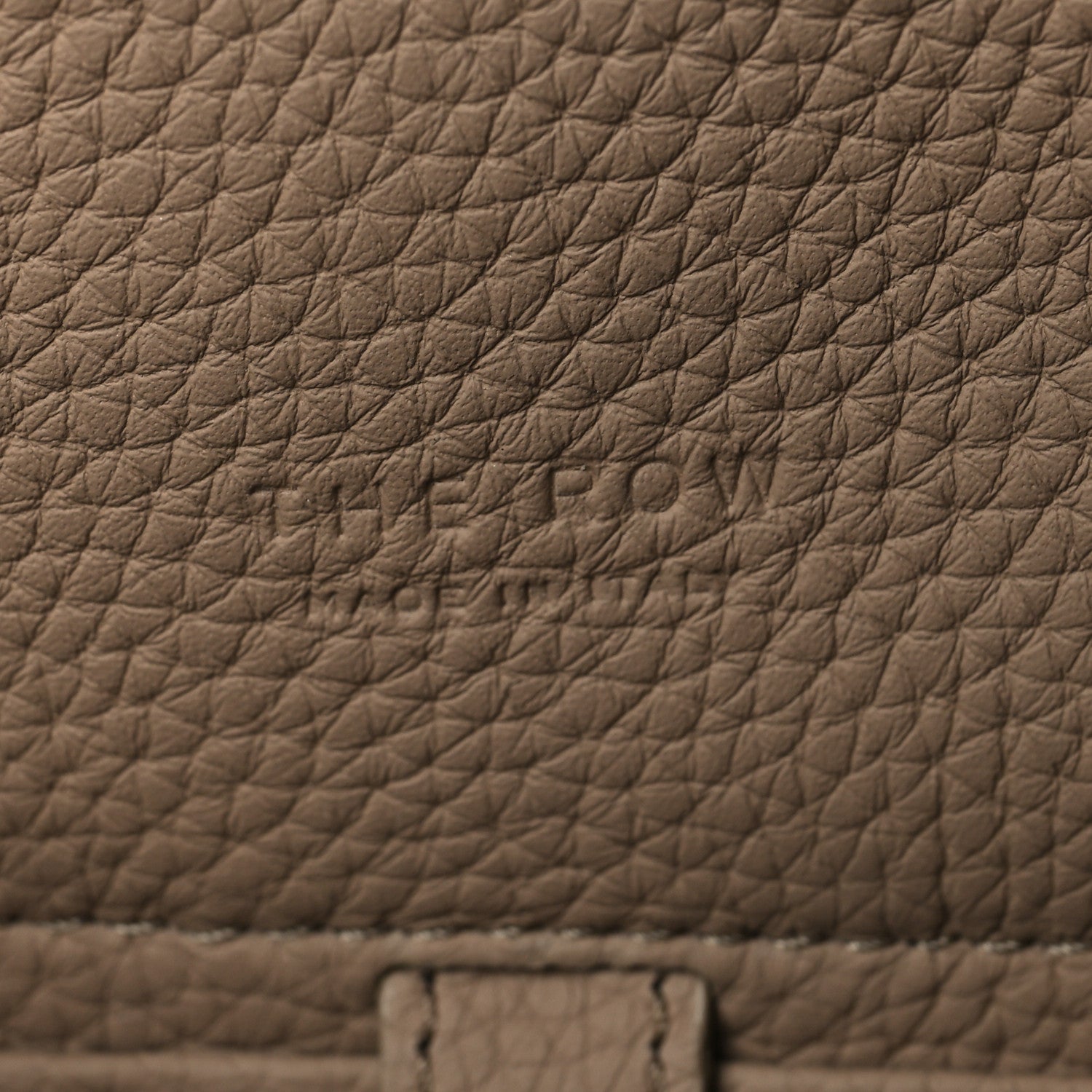The Row Grained Calfskin Soft Margaux 10 Bag Dark Taupe 6 of 12