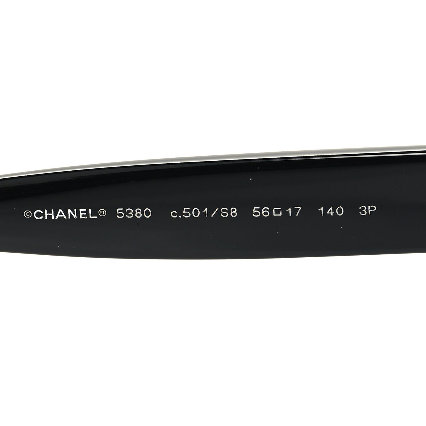 Acetate Polarized Square CC Sunglasses 5380 Black