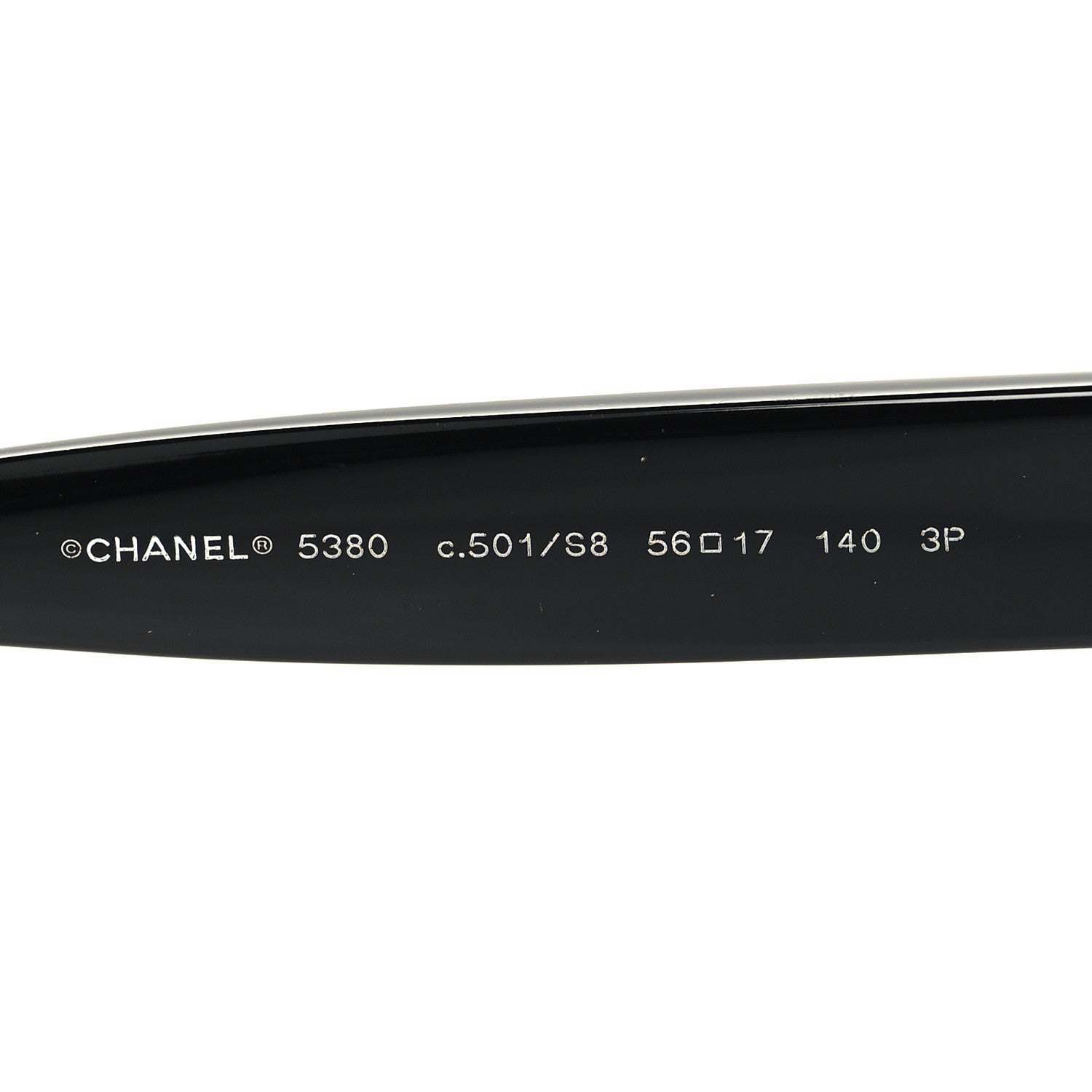 Chanel Acetate Polarized Square CC Sunglasses 5380 Black 5 of 7