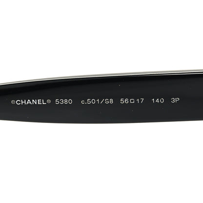 Chanel Acetate Polarized Square CC Sunglasses 5380 Black 5 of 7