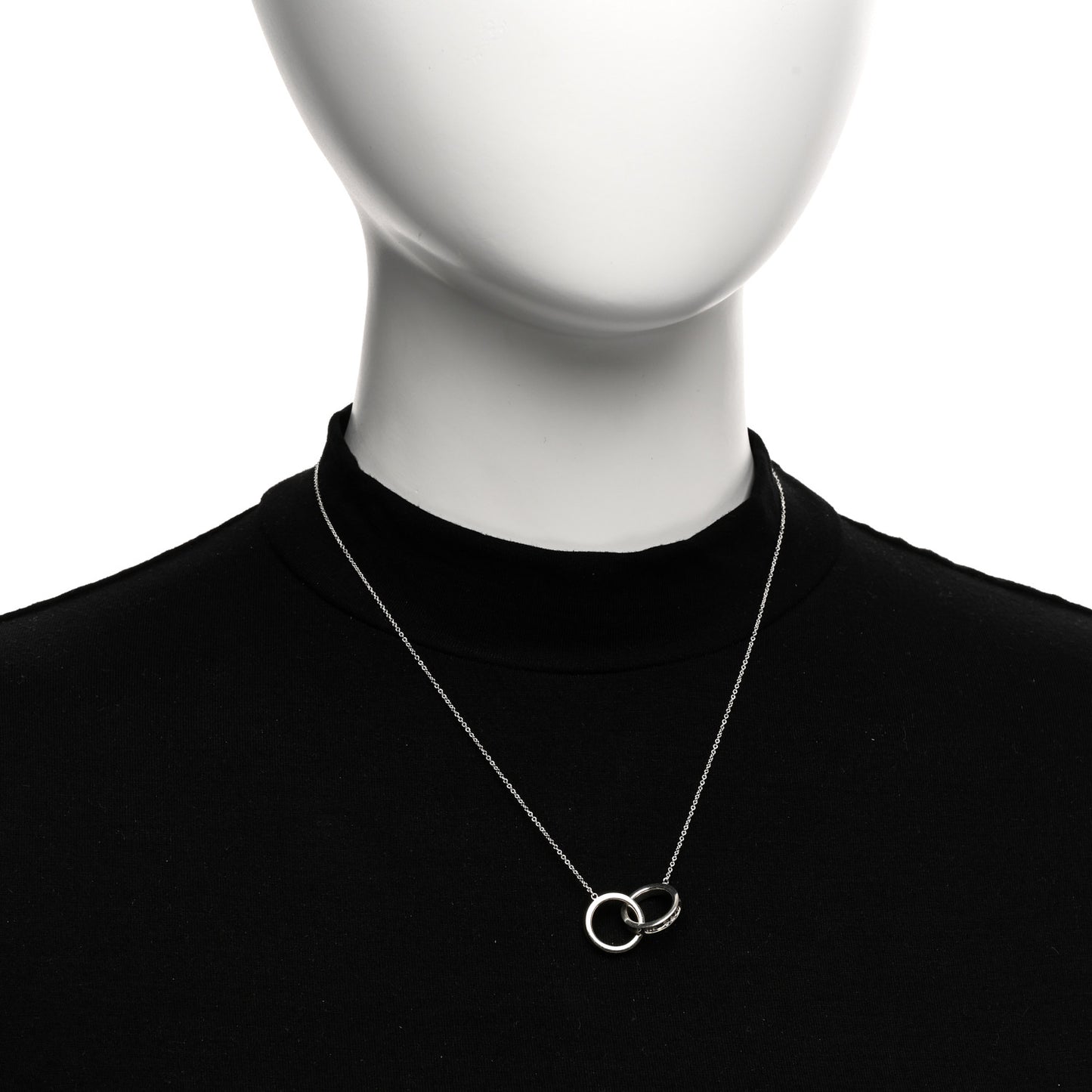 Sterling Silver 1837 Interlocking Circles Pendant Necklace