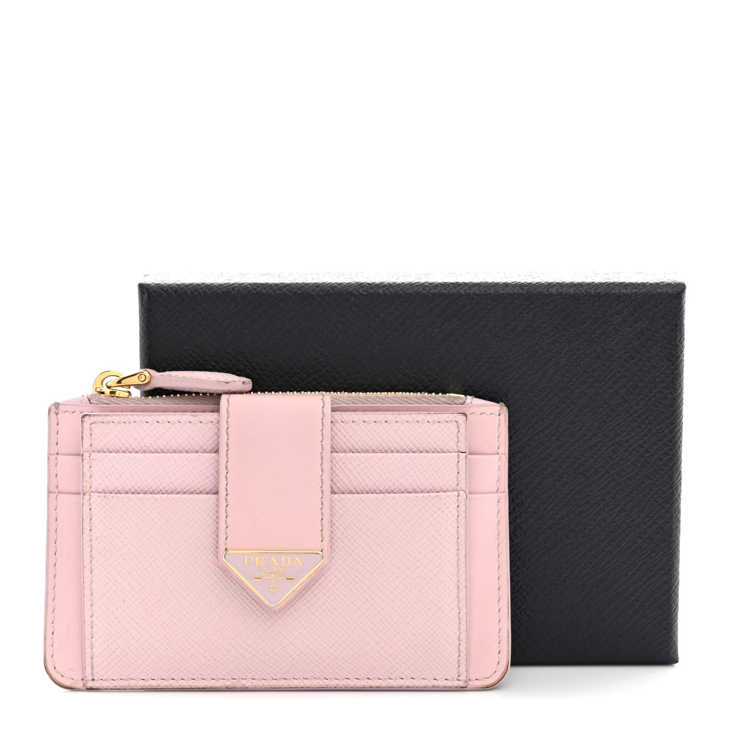 Saffiano City Calf Coin Case Card Holder Alabastro