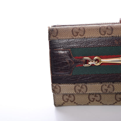Gucci Monogram Hasler Continental Wallet Dark Brown 12 of 23