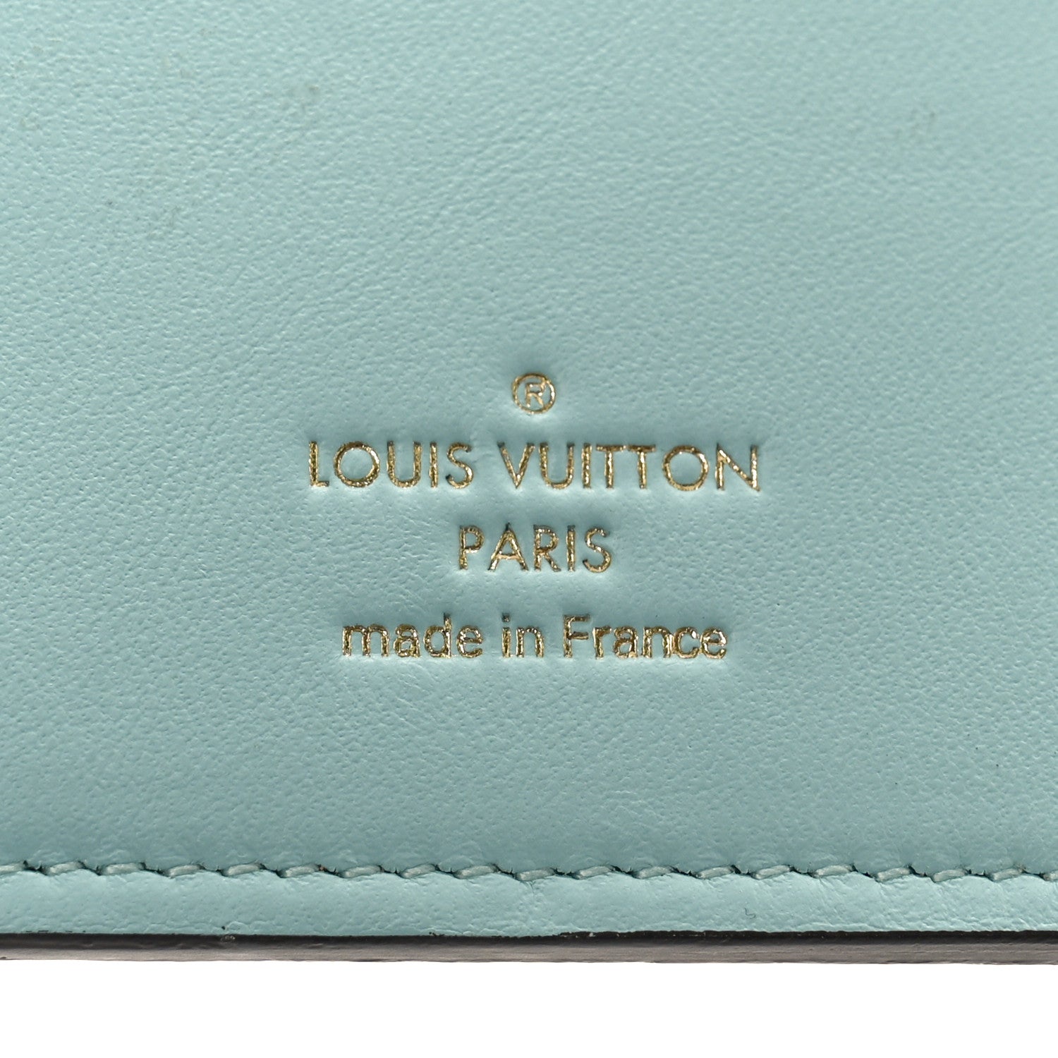 Louis Vuitton Taurillon LV Vertical Capucines Wallet Galet Aquamarine 6 of 8