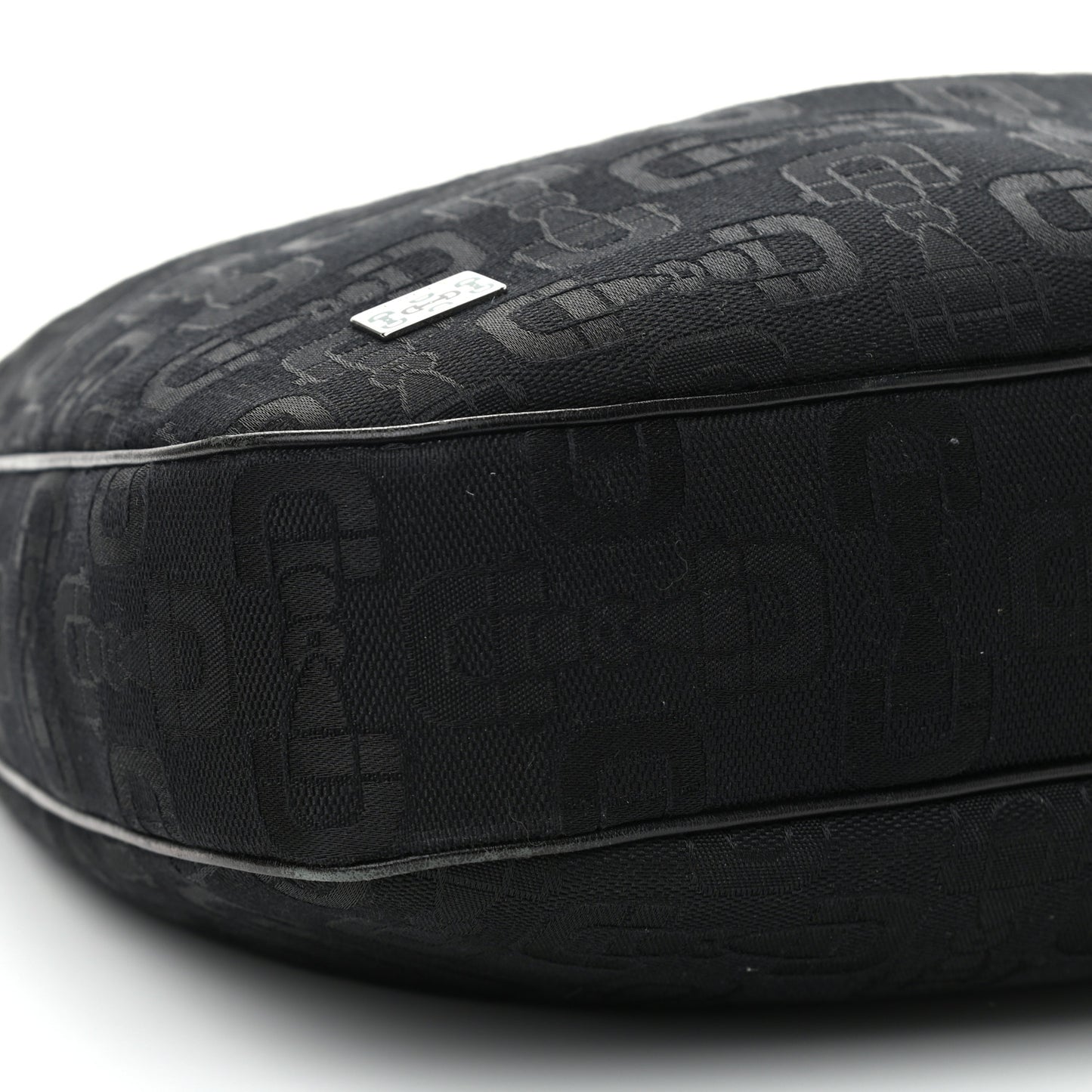 Canvas Horsebit Hobo Black