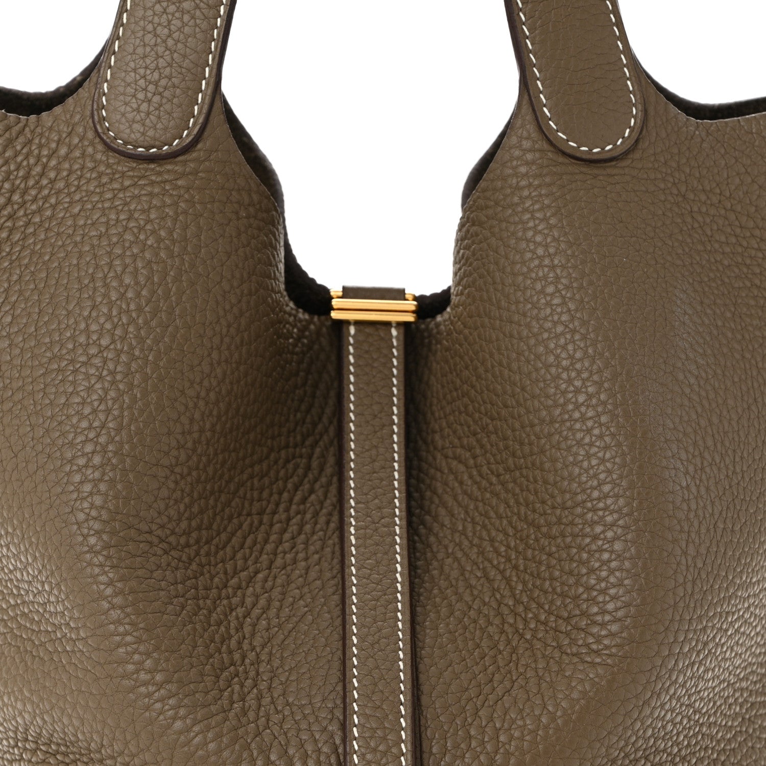 Hermes Taurillon Clemence Picotin Lock 22 MM Etoupe 8 of 10
