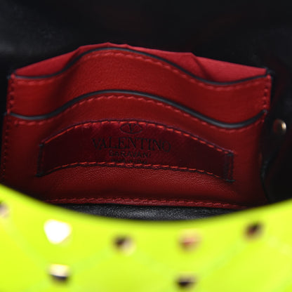 Valentino Garavani Calfskin Micro Rockstud Spike Shoulder Bag Lime 6 of 8