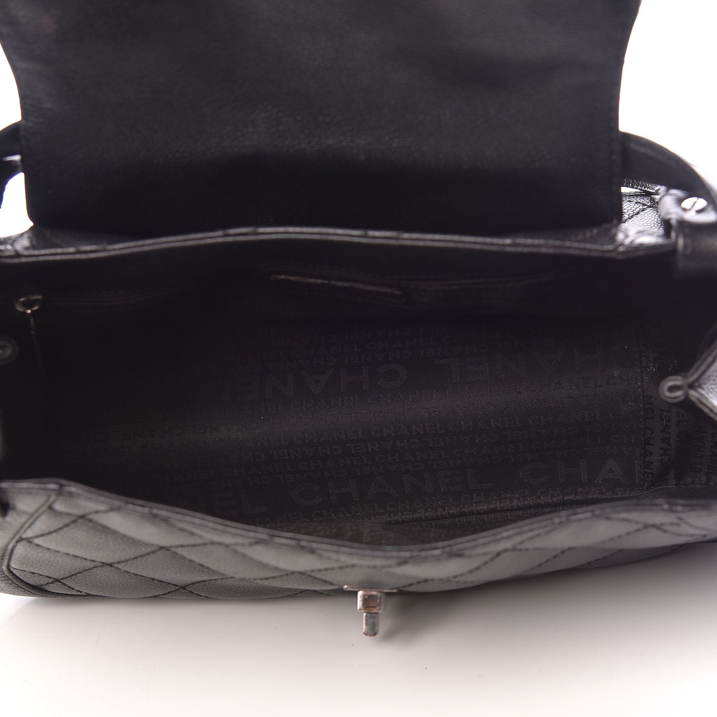 Caviar Mademoiselle Flap Black