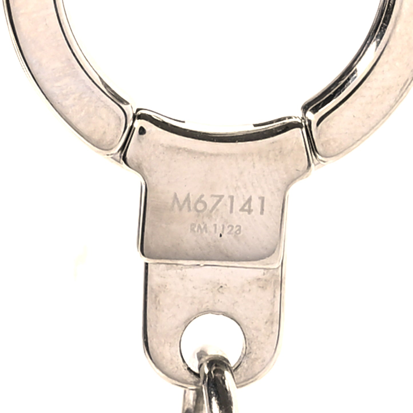 Metal Luggage Tag Key Holder Silver
