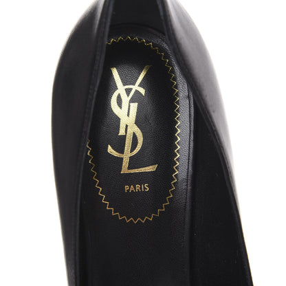 Saint Laurent Calfskin Tribtoo 80 Platform Pumps 40 Black 7 of 10