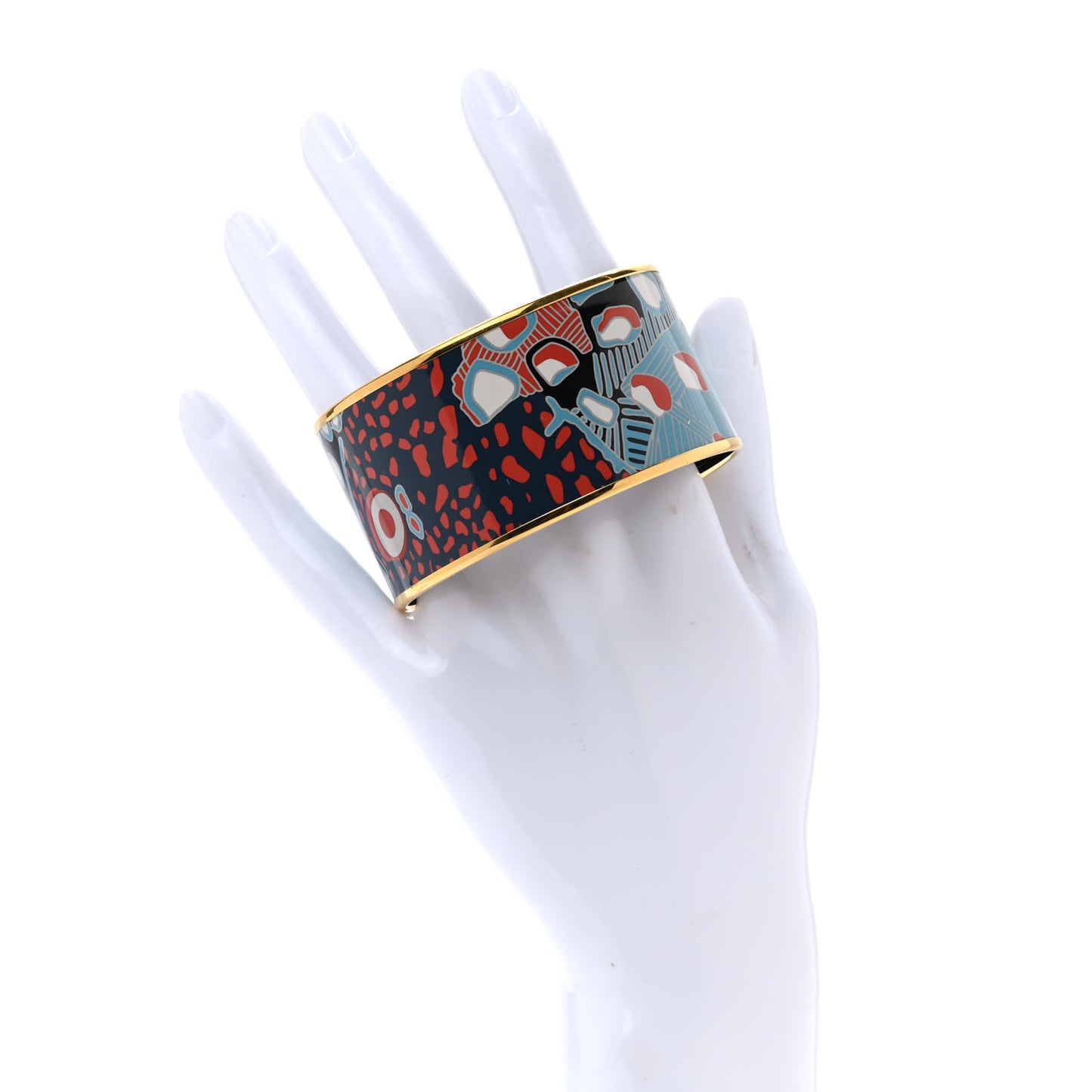 Enamel Printed Grand Fonds Extra Wide Bracelet 70
