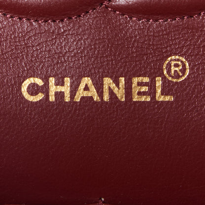 Chanel Lambskin Quilted Medium Double Flap Black 10 of 10