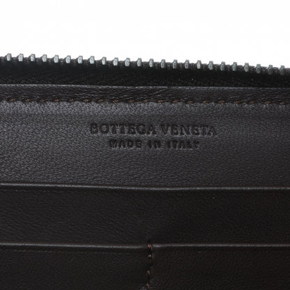 Bottega Veneta Nappa Intrecciato Zip Around Wallet Ebano 6 of 8