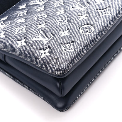 Louis Vuitton Lambskin Printed Monoglam Coussin PM Blue 9 of 10