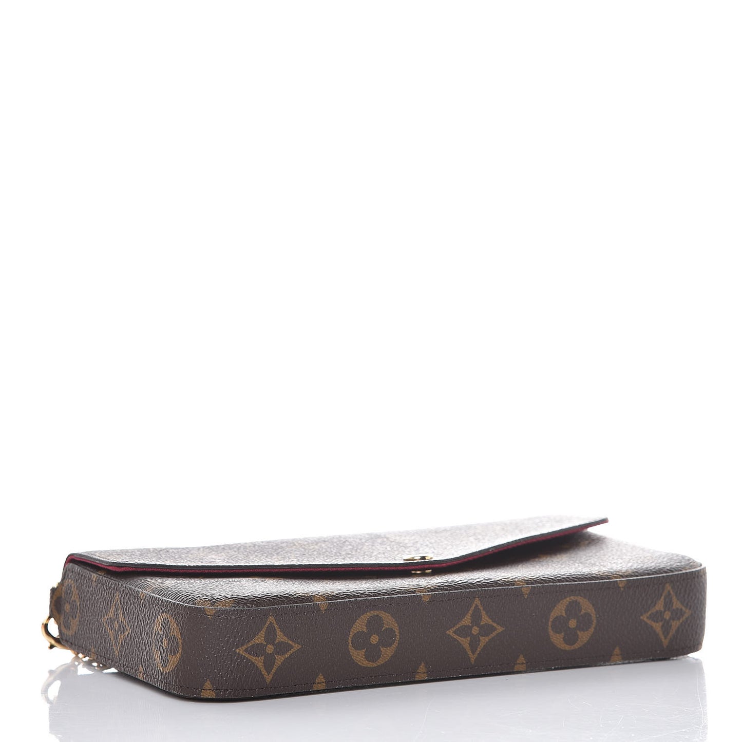 Monogram Pochette Felicie Chain Wallet Fuchsia