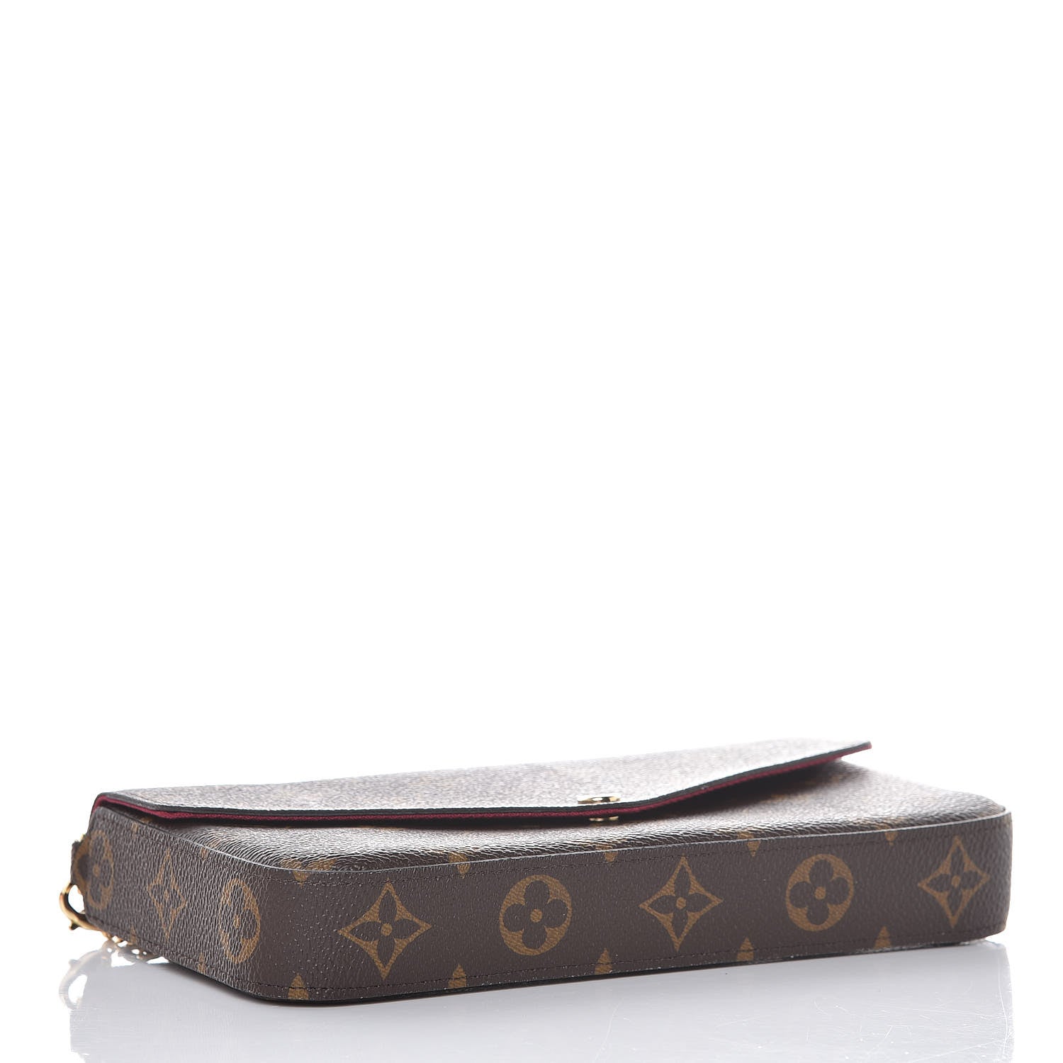 Louis Vuitton Monogram Pochette Felicie Chain Wallet Fuchsia 4 of 11