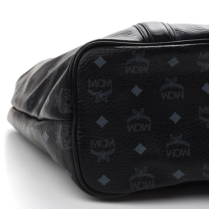 MCM Visetos Shopping Tote Black 12 of 13