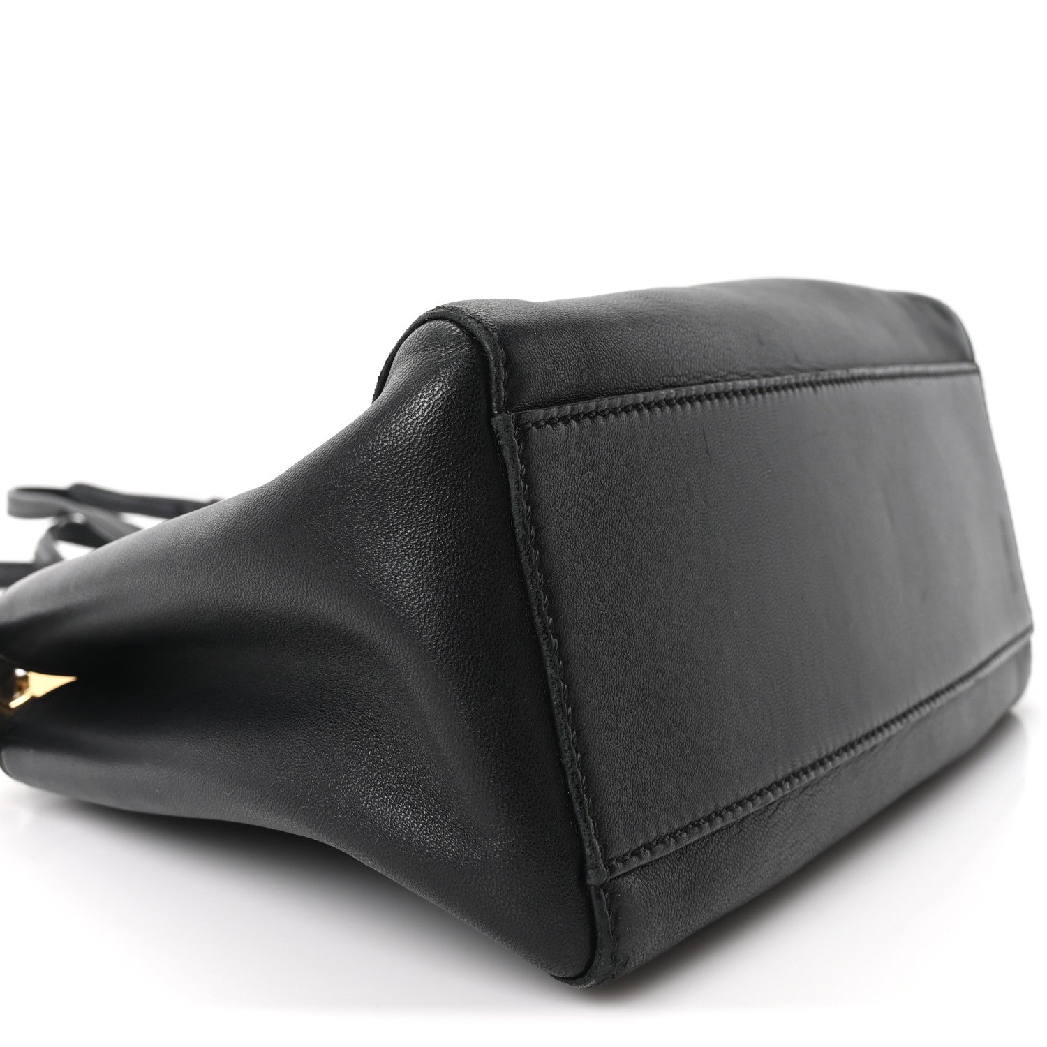 Fendi Nappa Mini Peekaboo Iconic Satchel Black 8 of 9