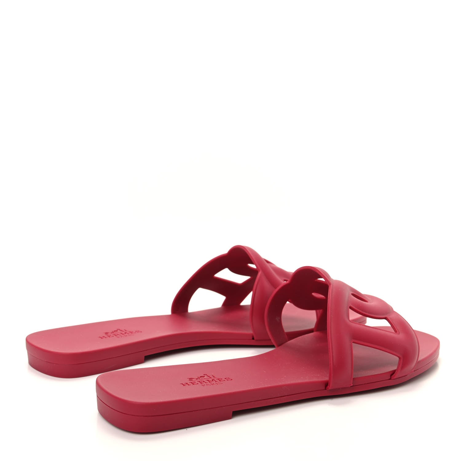 Hermes Rubber Aloha Sandals 36 Rose Baie 4 of 11