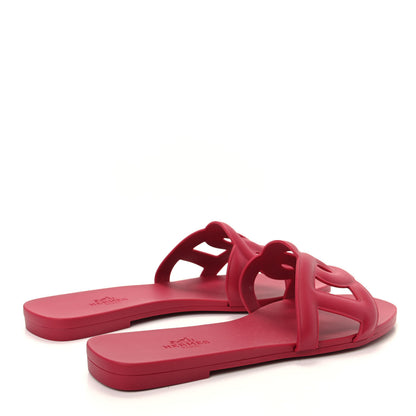 Hermes Rubber Aloha Sandals 36 Rose Baie 4 of 11