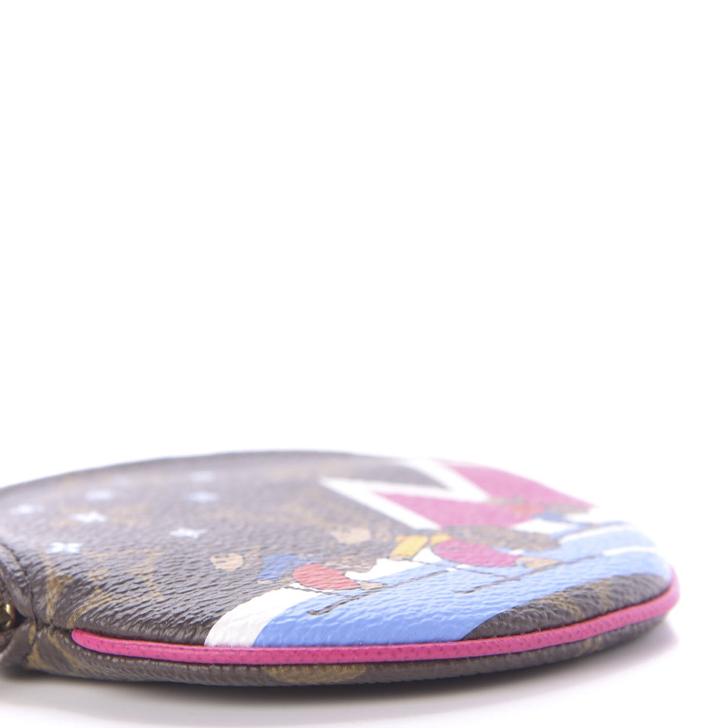 Monogram 2018 Christmas Animation Round Coin Purse