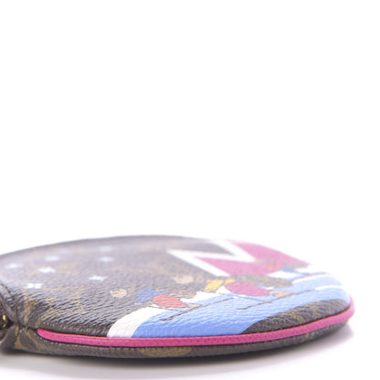 Louis Vuitton Monogram 2018 Christmas Animation Round Coin Purse 5 of 7