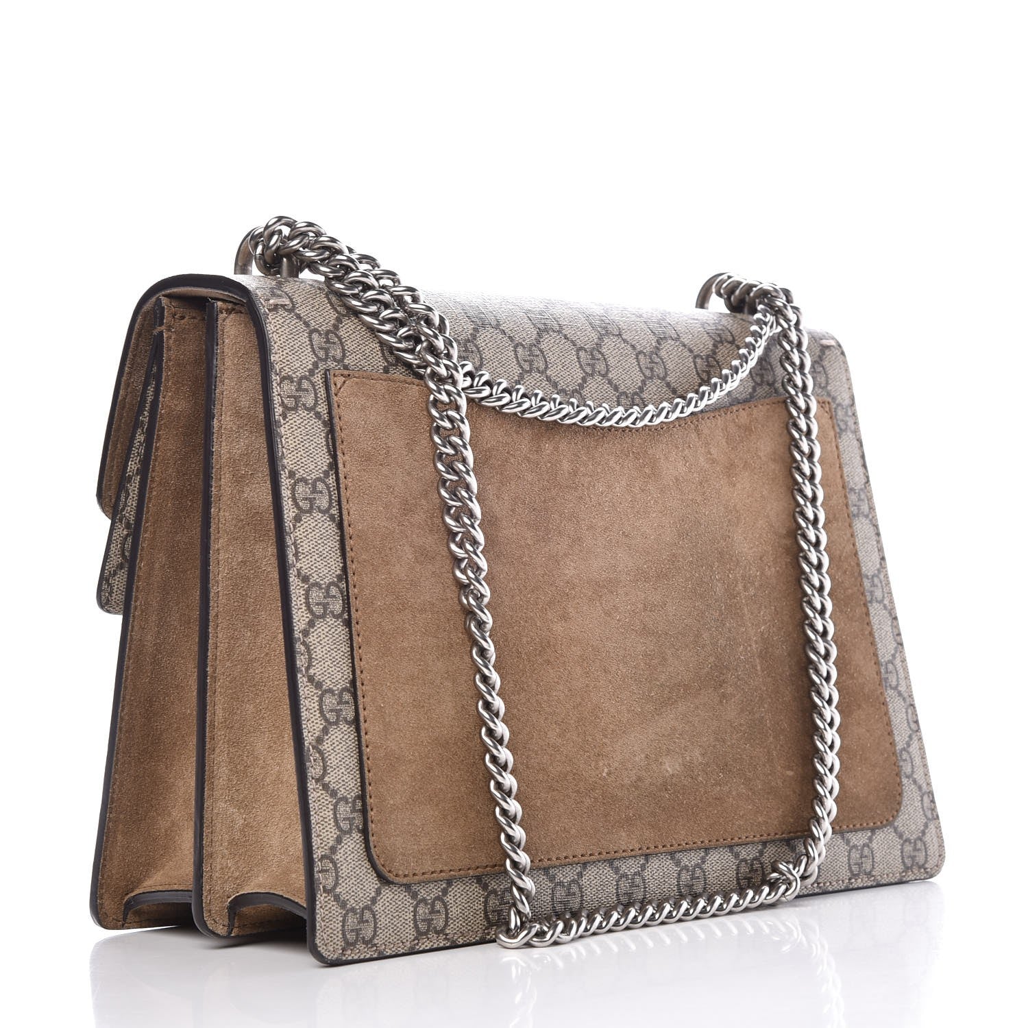 Gucci GG Supreme Monogram Medium Dionysus Shoulder Bag Taupe 4 of 10