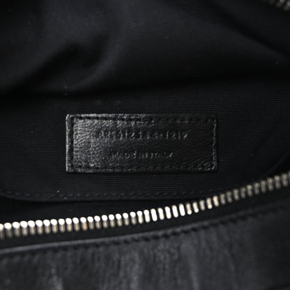 Saint Laurent Calfskin Studded Matelasse Monogram Lou Camera Bag Black 7 of 10