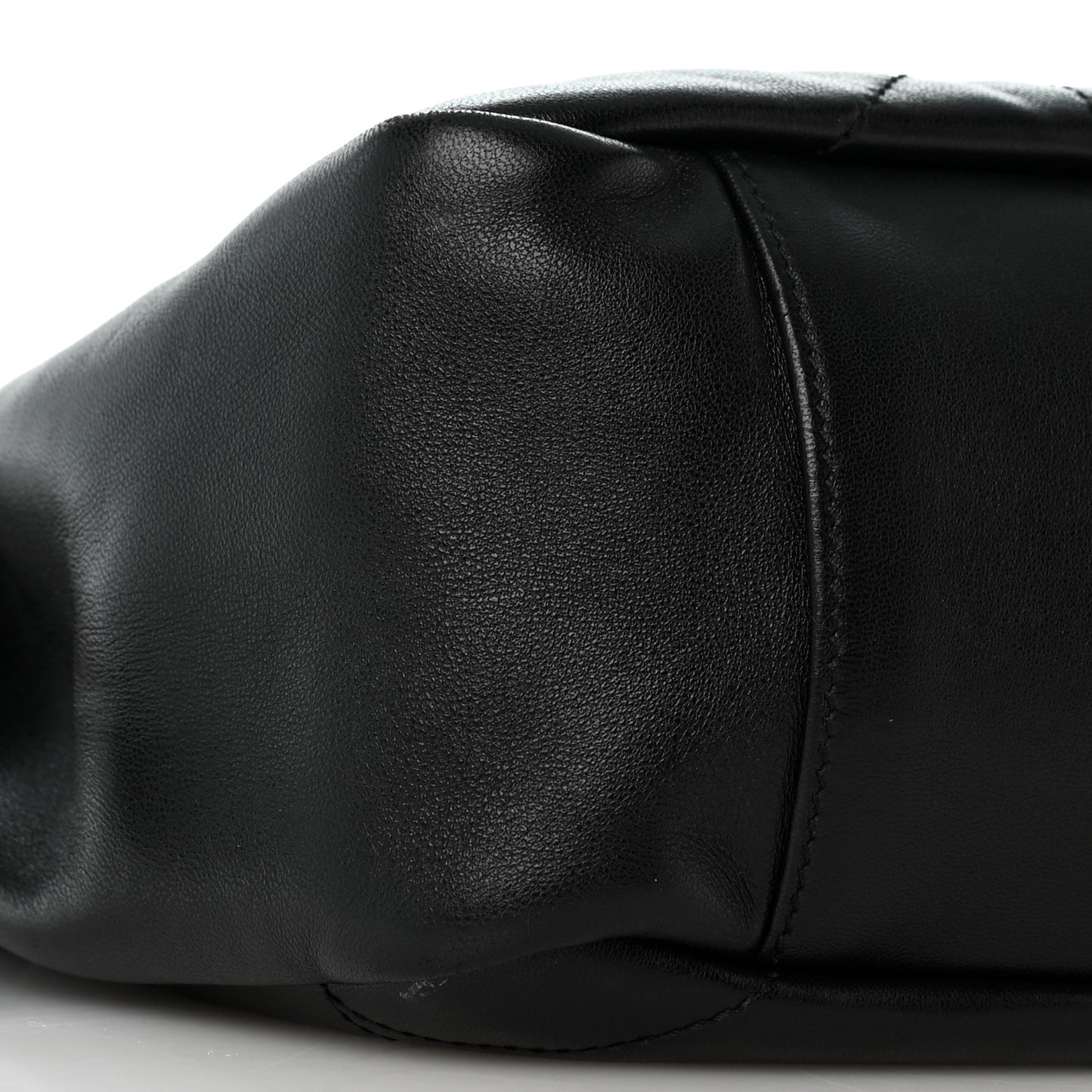 Lambskin Matelasse Monogram Medium Jamie Shoulder Pouch Bag Black