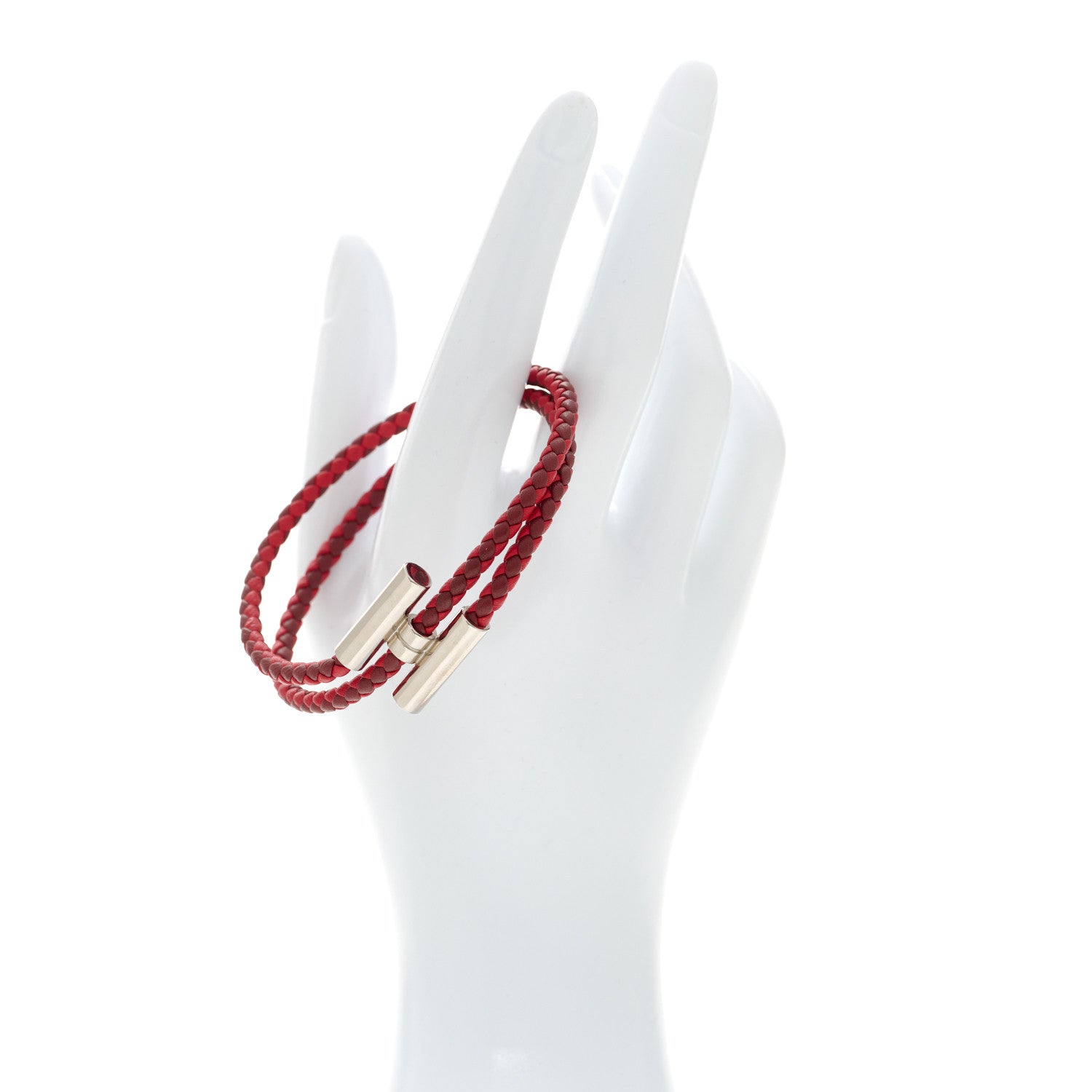 Hermes Swift Double Wrap Cord Tournis Tresse Bracelet T4 2 of 4