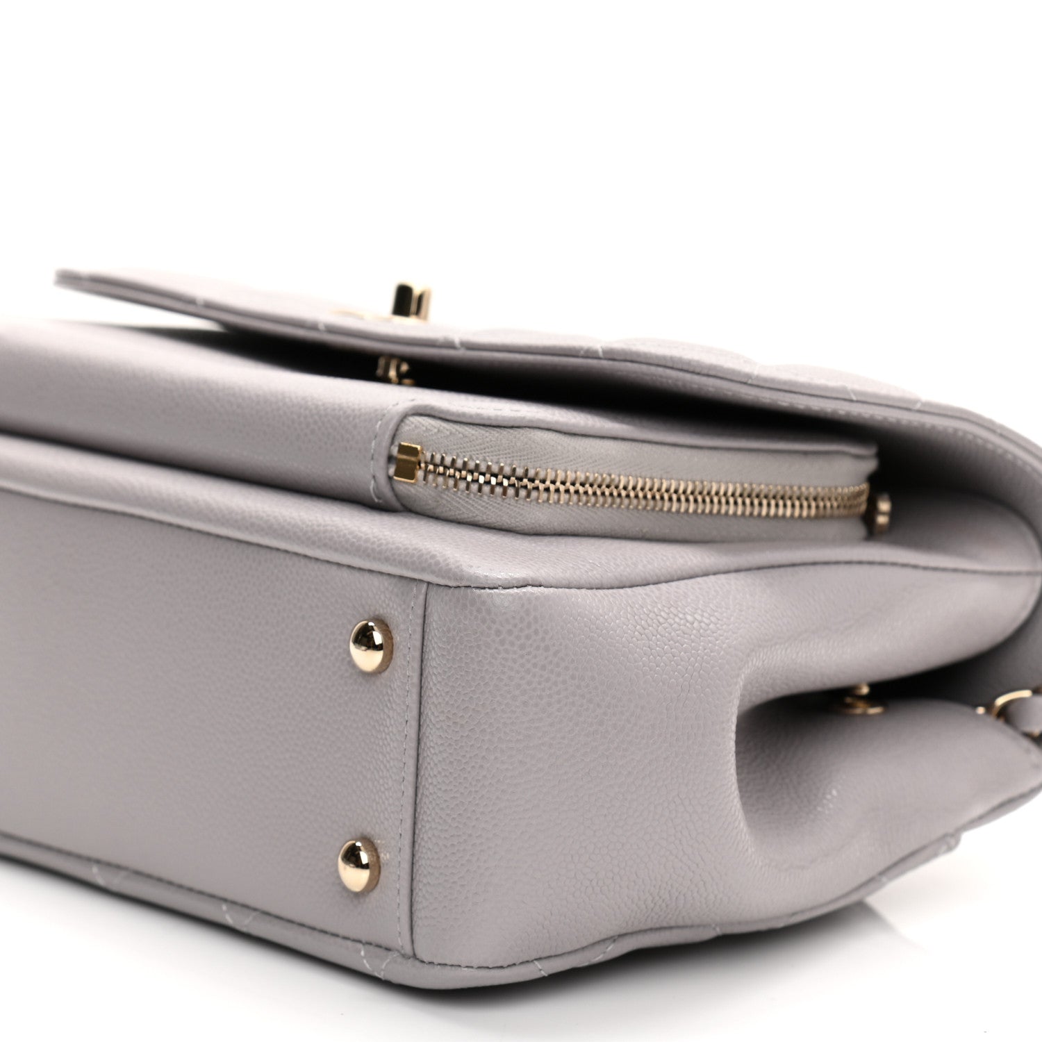 Chanel Caviar Quilted Medium Business Affinity Flap Grey 10 of 10